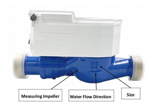 Kunststoff-Smart-Wasserzähler mit automatischer Ventilsteuerung und 80-Fluss-Rückwärtsleistung