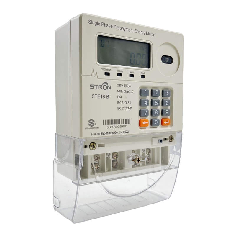 Tastatur-Art des TOU Tariffs Prepaid Smart Single-Phasen-Energie-Meter-230V