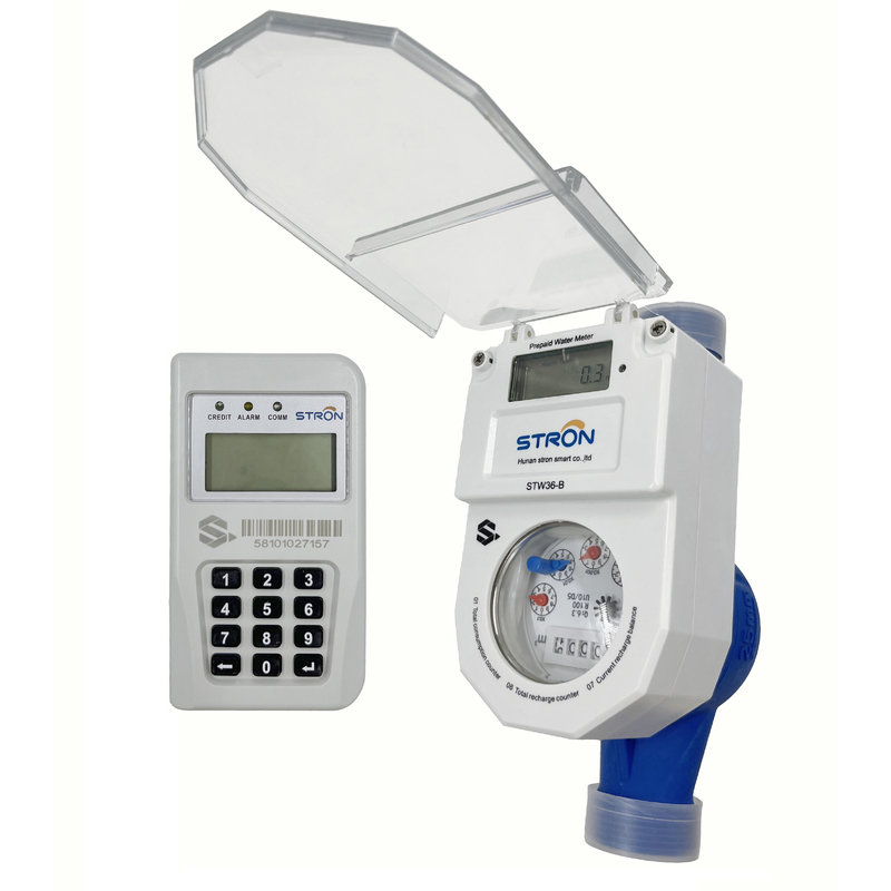 Fabrikdirekt R160 STS Smart CIU Fernbedienung integrierte Messinggehäuse IP68 Schutz Wasserzähler Vorauszahlung
