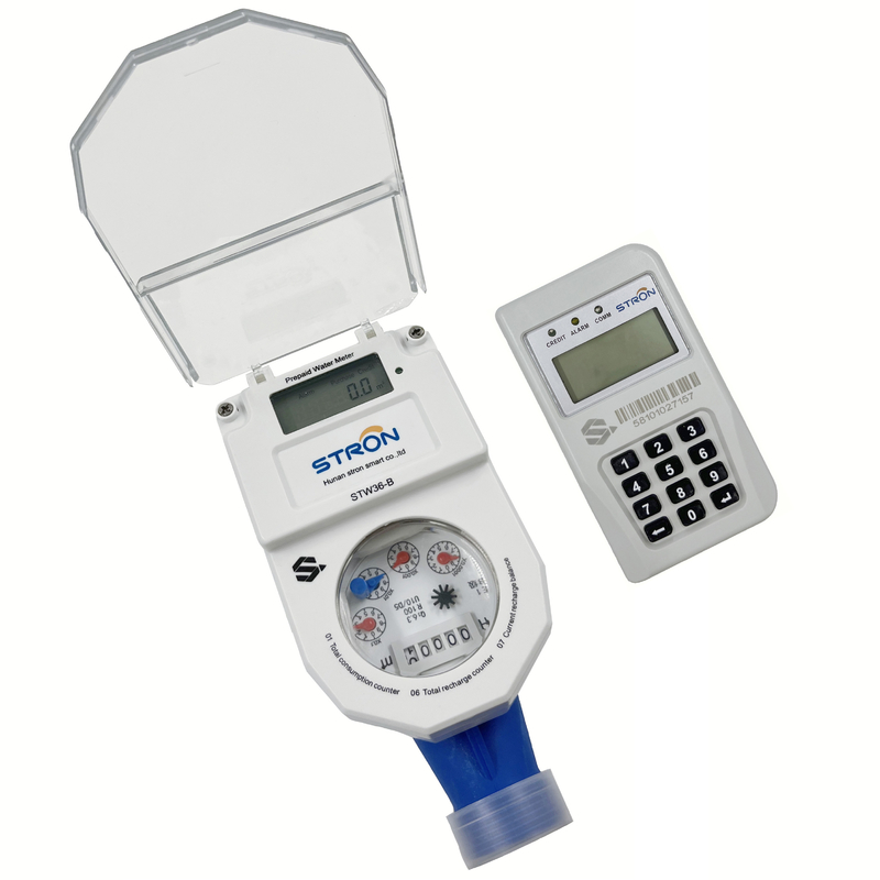 Fabrikdirekt R160 STS Smart CIU Fernbedienung integrierte Messinggehäuse IP68 Schutz Wasserzähler Vorauszahlung