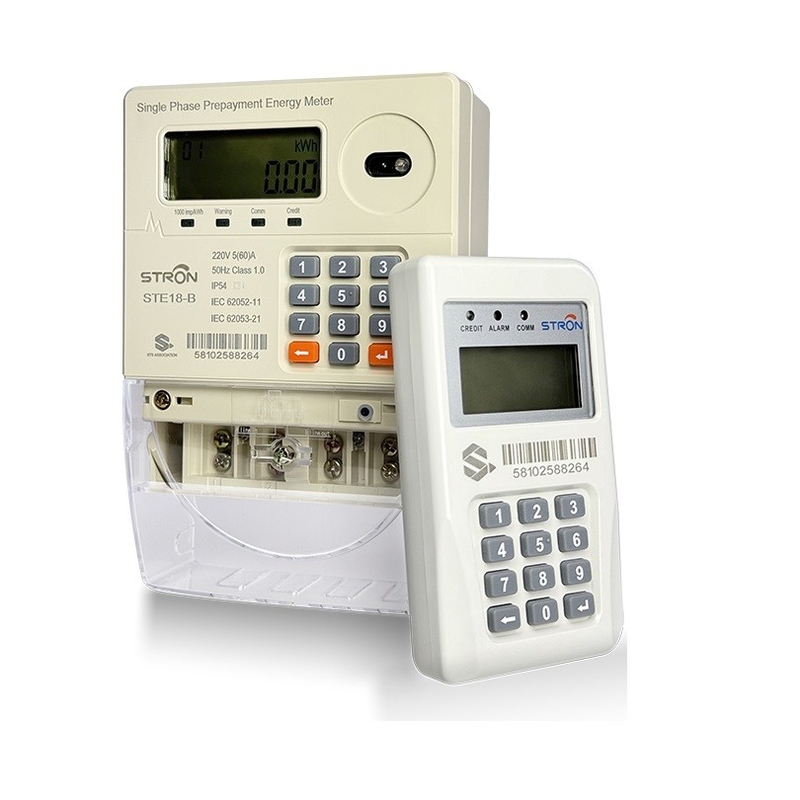 Einphasige Prepaid-Stromzähler mit CIU STS-Standard-konforme Tastatur