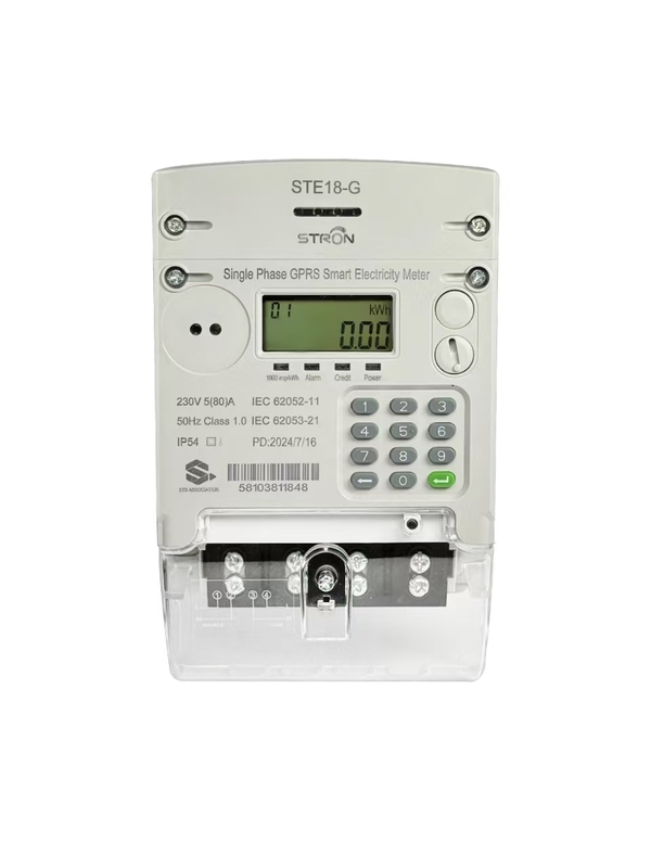Manipulationsdetektion aktiviert Prepaid-GPRS-Meter mit 4g Fernbedienung 3 Phase Shunt-Energiemonitor auf DIN Rail Input Way Keypad