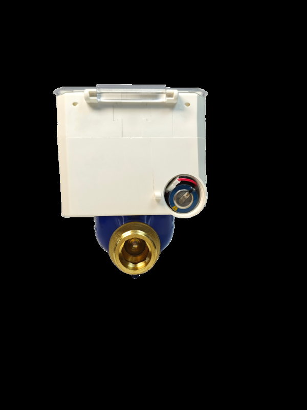 R160 Elektro-Teil-Kase Prepaid-Wasserzähler mit 7,8 Durchflussgeschwindigkeit und Wandmontage