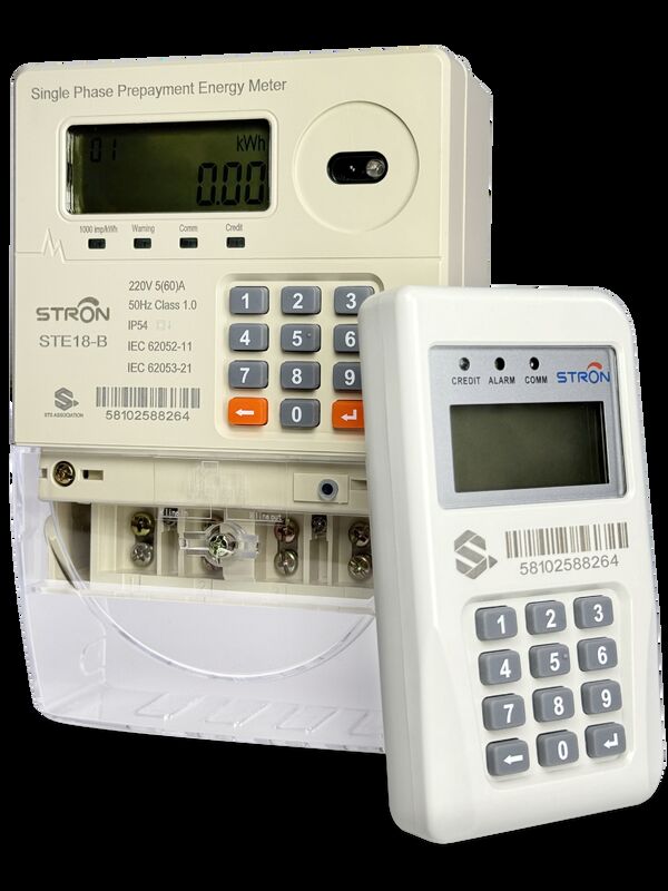 Stronpay Vending Software Enabled Smart Prepaid Electricity Meter Featuring Unlimited Capacity and Class 1 Accuracy Class for Usage