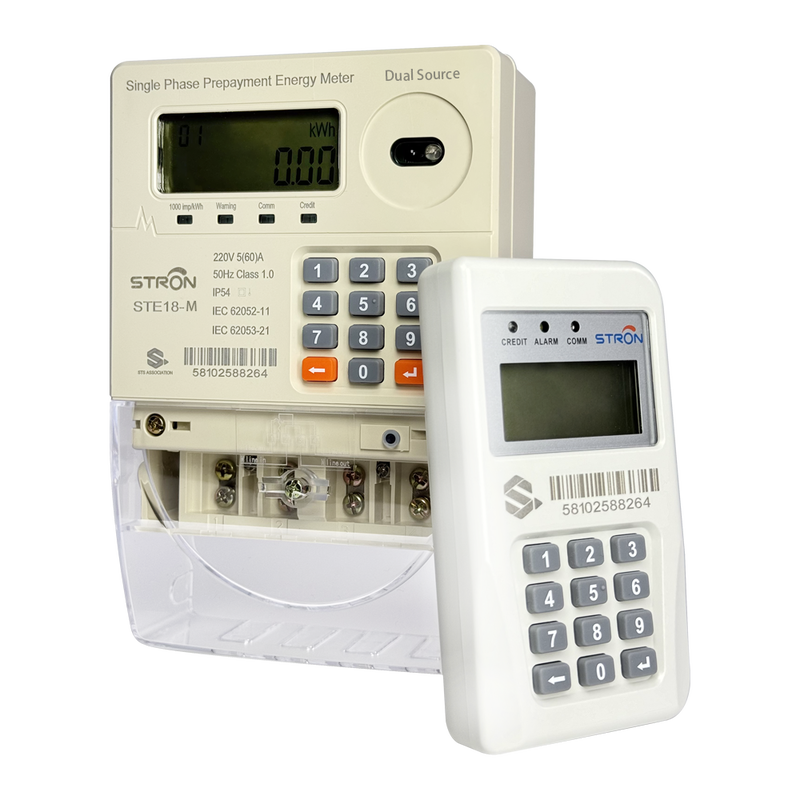 Intelligenter Prepaid-Stromzähler zur Energieverwaltung mit automatischer Relaisabschaltung und Unterstützung für 20-stellige Token-Aufladesoftware