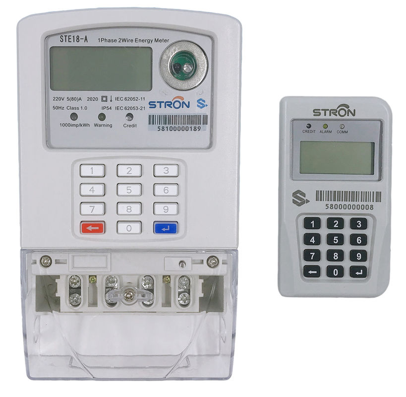 LORA-RF spaltete Tastatur Überziehschutzanlagen-Standardanti-besetzer auf, den Funktion einphasig-Smart-Strom-Meter mit CIU vorausbezahlte