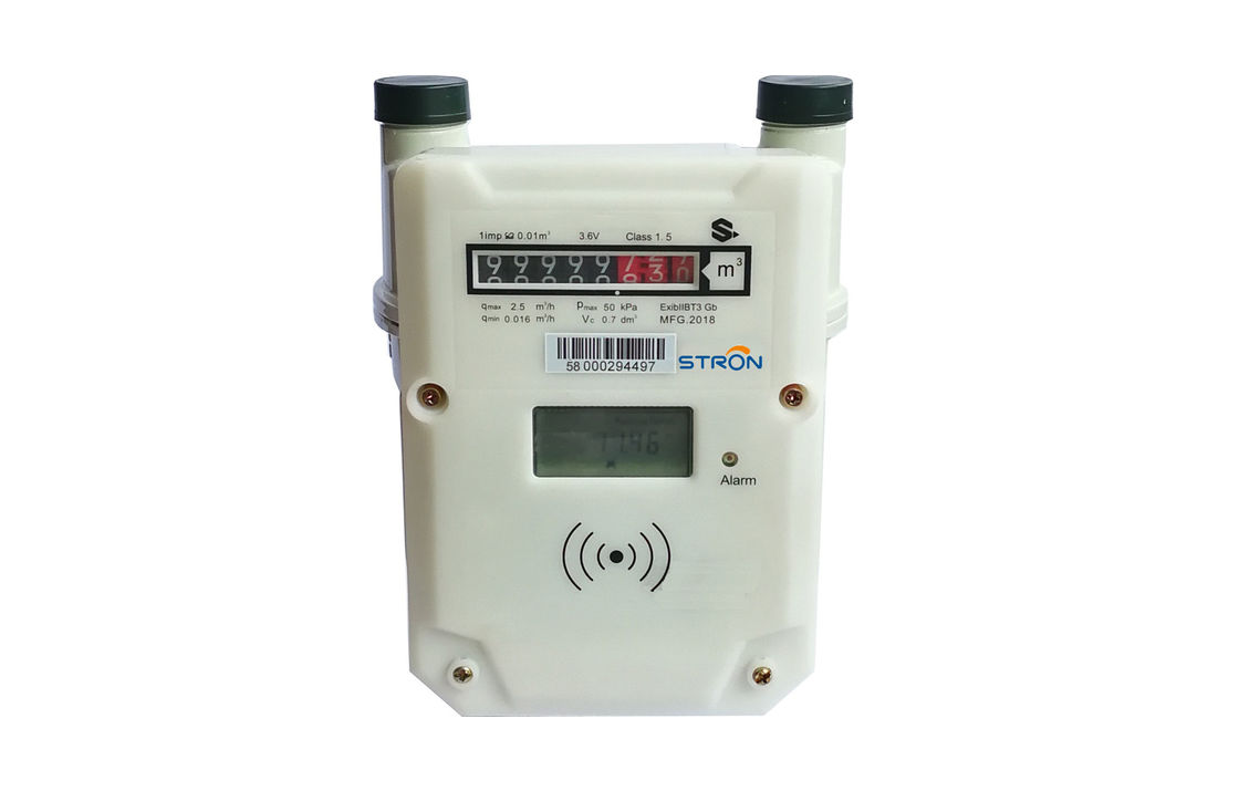 IP65-Schutzniveau Intelligentes Gaszähler mit Lithiumbatterie und Messbereich von 0-9999 M3