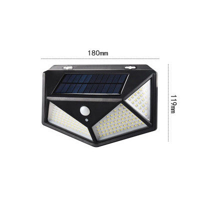 Körper-Induktions-Korridor-Solarlichter der Hof-Wand-Lampen-100LED im Freien
