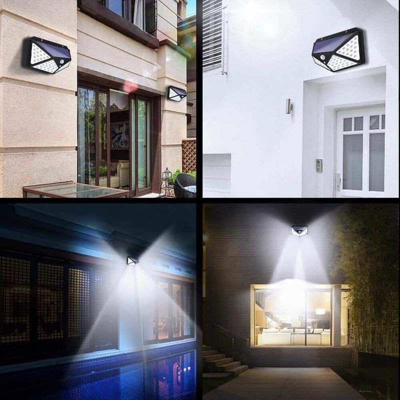 Körper-Induktions-Korridor-Solarlichter der Hof-Wand-Lampen-100LED im Freien
