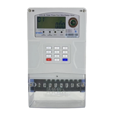 Phase 10A 3 bezahlte Strom-Meter, Vorauszahlungs-Meter Überziehschutzanlagen-400imp/KWh voraus