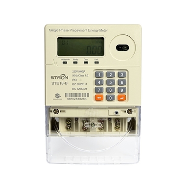 Einphasige Prepaid-Stromzähler mit CIU STS-Standard-konforme Tastatur