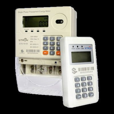 Mobile Zahlungen Flexible Aufladeoptionen Intelligenter Prepaid-Stromzähler mit PLC-Kommunikation und Digitalanzeige Typ