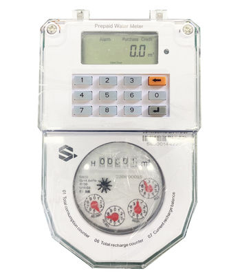 Intelligente manipulationssichere Kunststoff-Tastatur Vorauszahlung STS Token Vorauszahlung Wasserzähler 4G GPRS