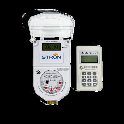 Stron Smart STS Prepaid-Wasserzähler für Afrika - mit STS-Standards konform, Messingkörper, Low Flow Alarm
