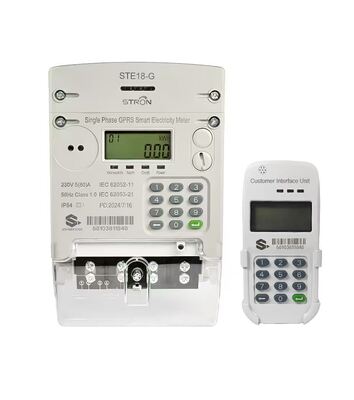 STS Prepaid Keypad Smart Electricity Meter mit GPRS/4G-Kommunikation, Genauigkeit Klasse 1.0 und IP54-Wasserdichte