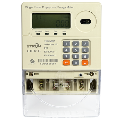 Intelligenter Prepaid-Stromzähler für die Prepaid-Stromverwaltung mit automatischer Relaisabschaltung bei Kreditablauf