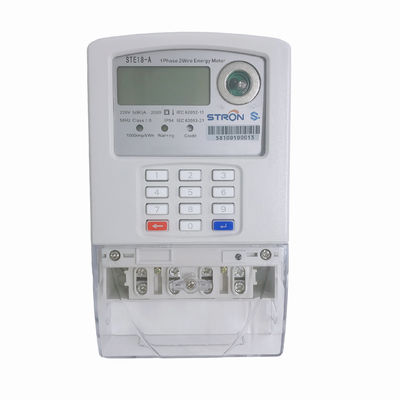 Mini-Grid/Microgrid Überziehschutzanlagen-Standardtastatur bezahlte TOU Tariffs Single Phase Energy-Meter voraus