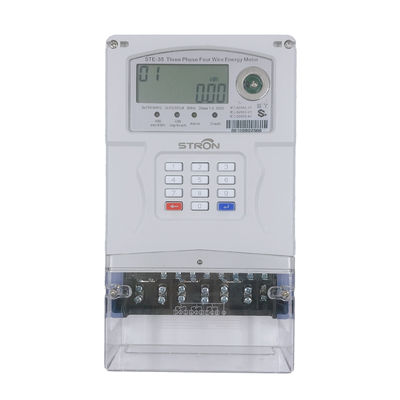STS Standard Tastatur Prepaid TOU Tarife 3 Phase 4 Drähte Smart Energy Meter
