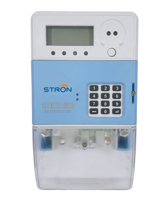Einphasiges Smart 60HZ 8kV bezahlte Strom-Meter Überziehschutzanlagen-Standard voraus