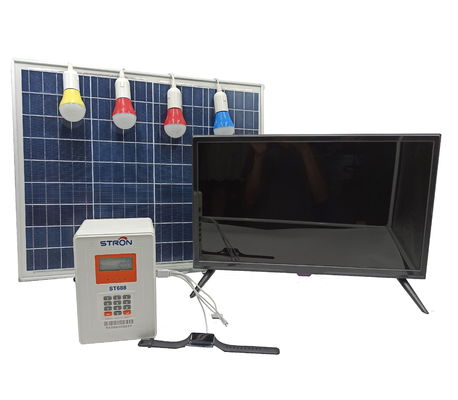 12V tragbares Solar-Heimsystem, 50W Solaranlage für Strom zu Hause