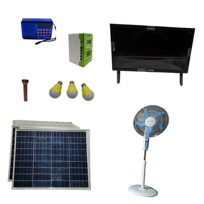 80 Watt Wohnsolarsystem mit 18Ah LiFePO4-Batterie für Elektrizität