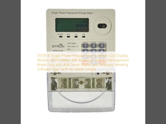 STE18 B Einphasen-Prepaid-Elektrometern LCD-Display Wireless KWH-Meter mit Tastatur Energieverwaltung mit AMI Smart Meter und Stronpay Vending Software vereinfacht